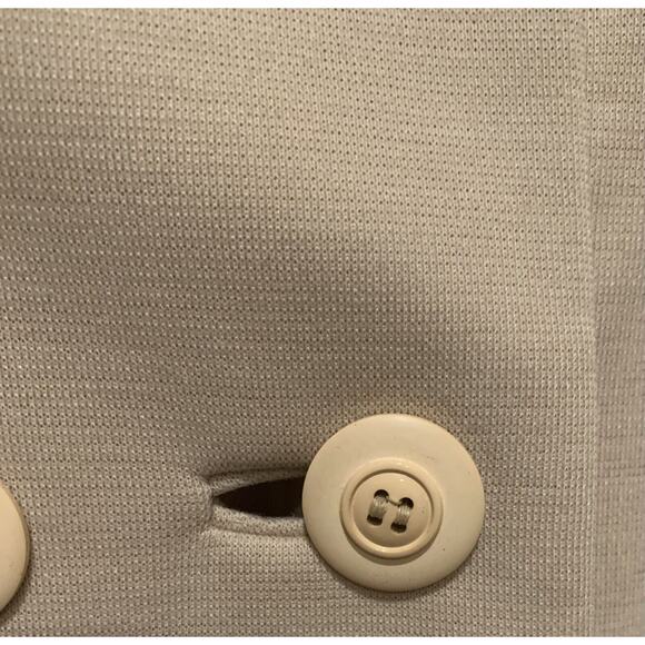 Vintage Wool Coat Medium Mary Lane 1960s Fur Collar Long Mid Century Bonded Knit - Picture 6 of 12